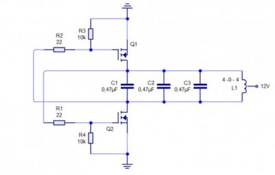 индукционный нагреватель на транзисторах